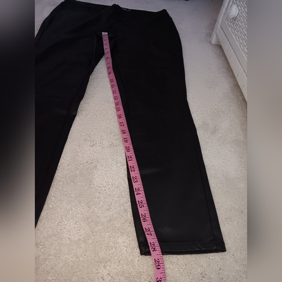 Universal Thread~Black Neutral Wax Coated High Rise Skinny Pants - Picture 6 of 16